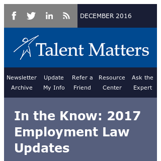  2017 Employment Law Updates